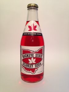 Buckeye State Scarlet Soda - 12oz Glass Bottle Soda - 1 Bottle