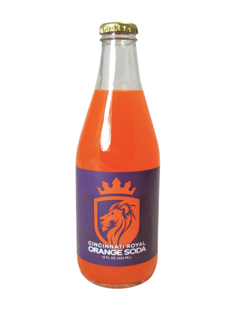 Cincinnati Royal Orange Soda - 12oz Glass Bottle Soda - 1 Bottle