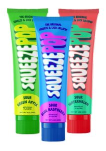 Squeeze Pop Assorted Flavors, 4oz Tube