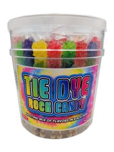 Tie Dye Rock Candy Sticks - Assorted Colors