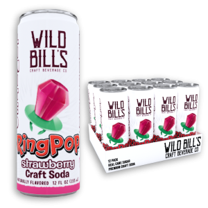 Wild Bill's Ring Pop, Strawberry, 12oz Can - 1 Can