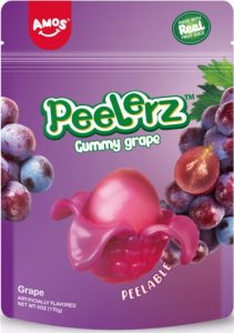 Amos Peelerz Gummy Grape, 6oz Bag