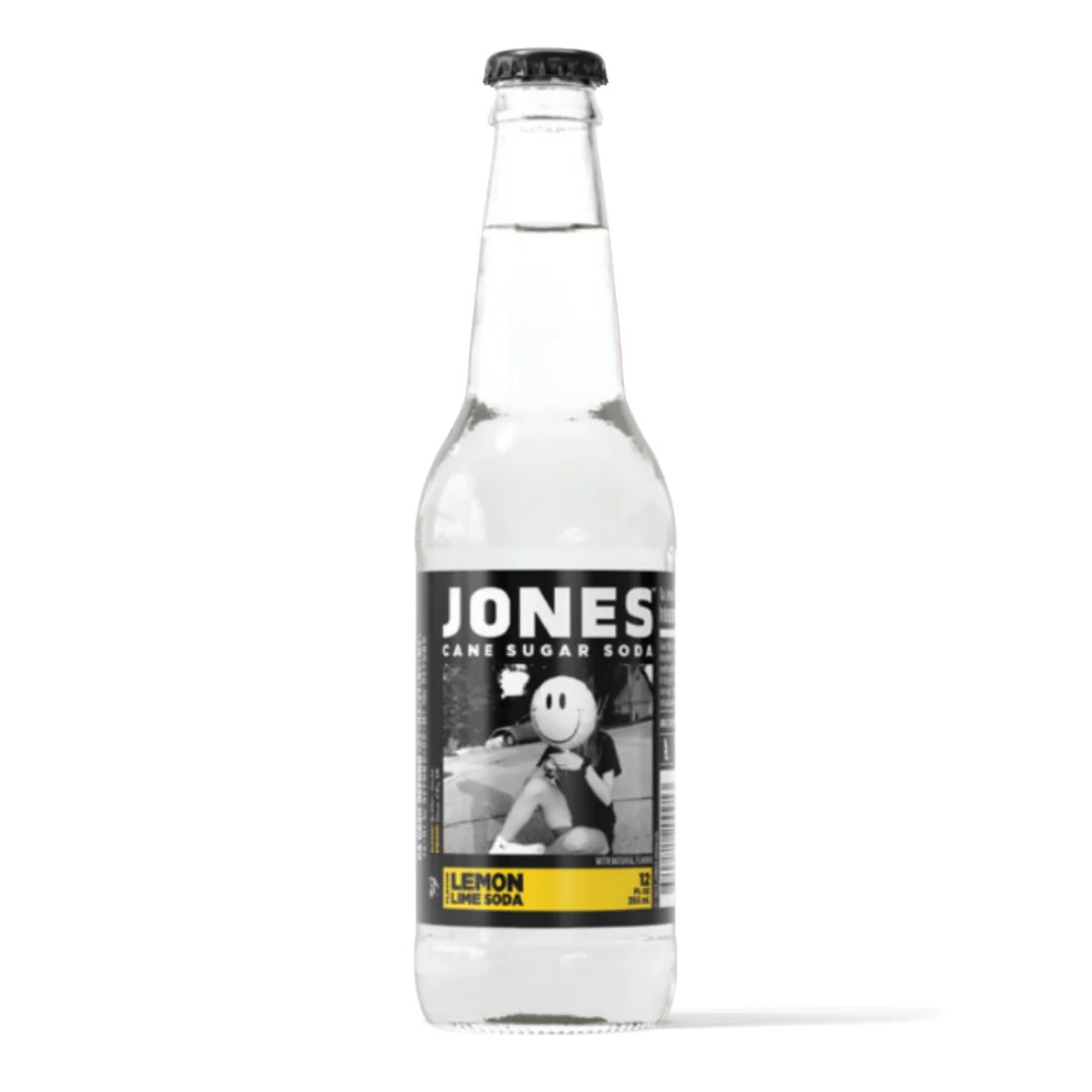 Jones Lemon Lime, 12oz Glass Bottle Soda
