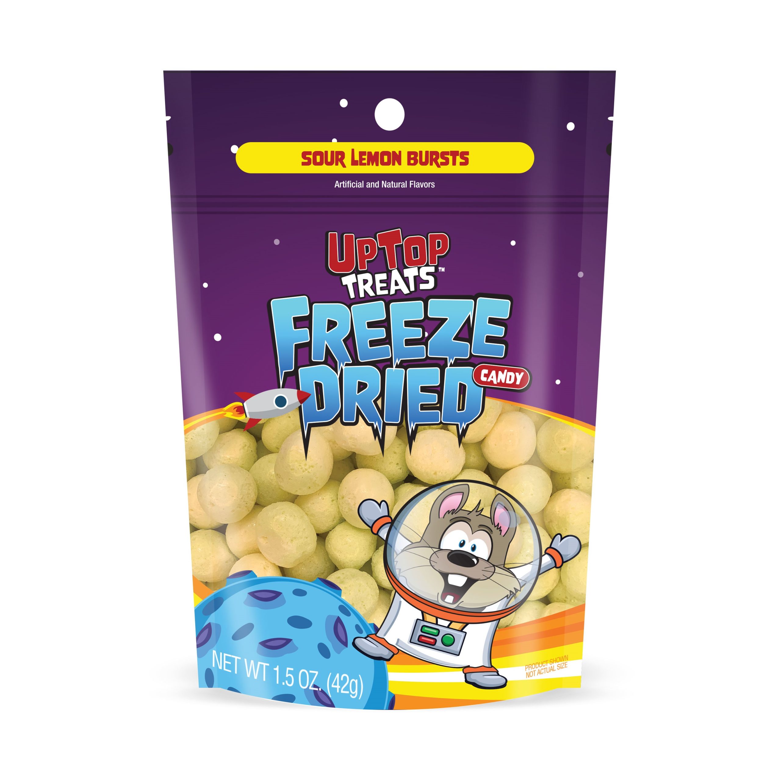 UpTop Treats, Freeze Dried Sour Lemon Bursts, 1.5oz