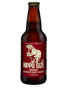 Hippo Size Jumbo Root Beer - 12oz Glass Bottle Soda