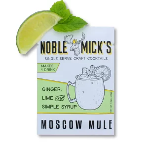 Noble Mick's - Single Serve Cocktail Mix - Moscow Mule - Single Serve - 0.42oz