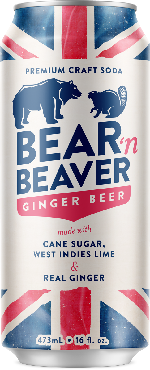 Bear 'N Beaver Ginger Beer, 16 fl oz Can