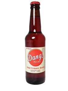 Dang! Red Cream Soda, 12oz Glass Bottle Soda