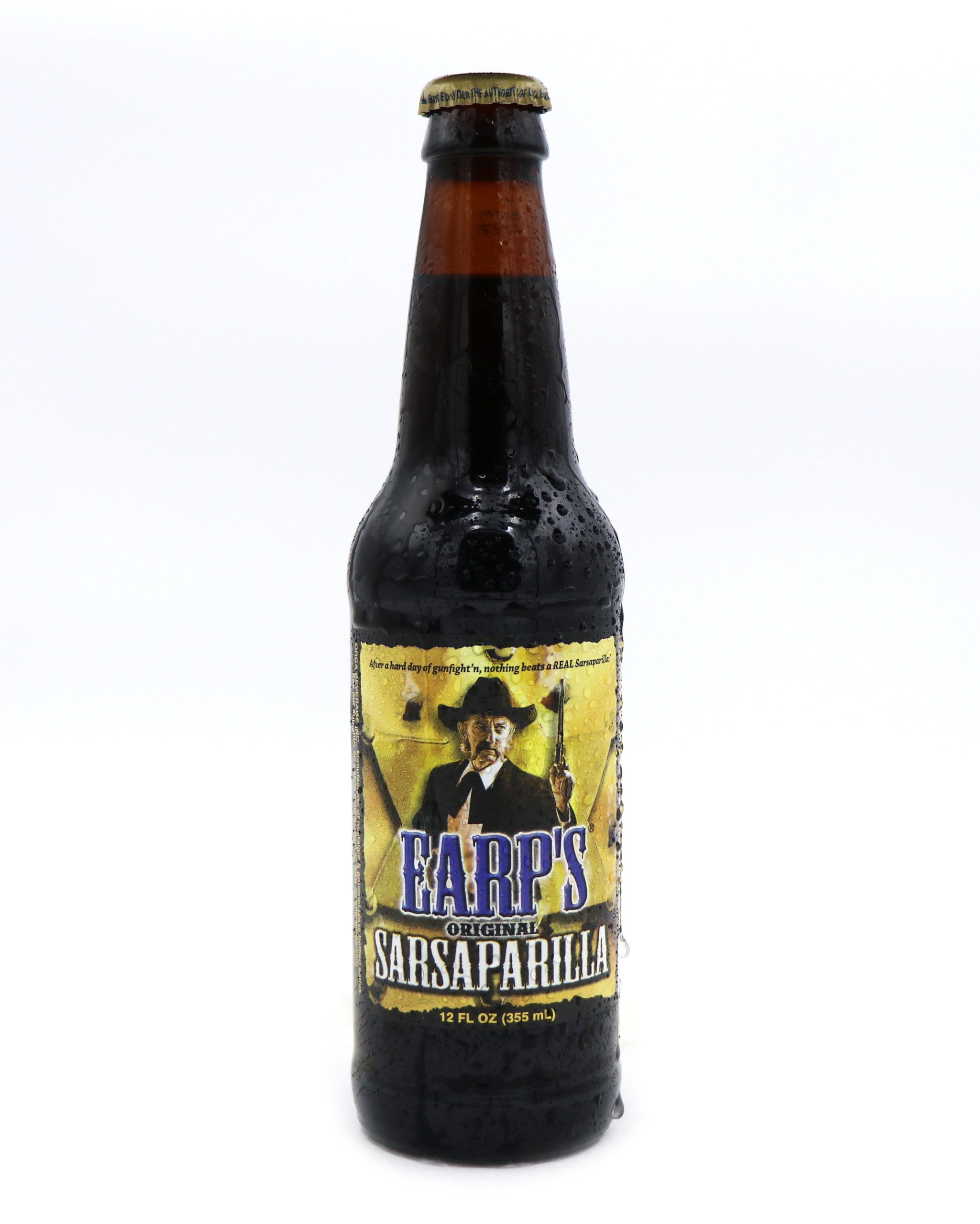 Earp's Original Sarsaparilla, 12oz Glass Bottle Soda