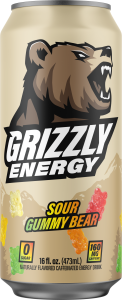 Grizzly Energy Sour Gummy Bear 16 fl oz