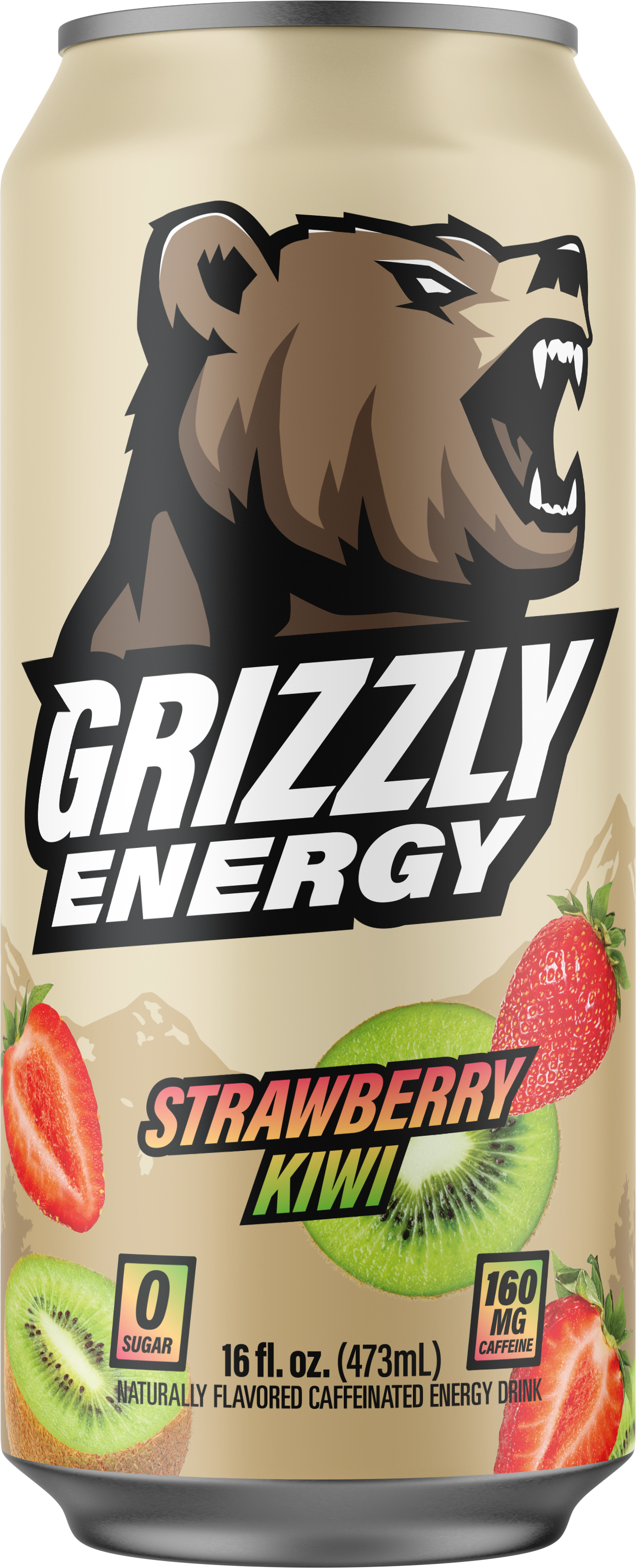 Grizzly Energy Strawberry Kiwi 16 fl oz Can