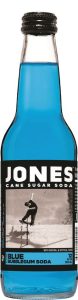 Jones Blue Bubblegum Cane Sugar Soda, 12oz Glass Bottle Soda - 1ct