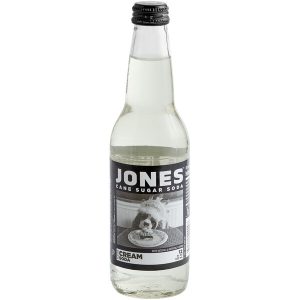 Jones Cream Cane Sugar Soda, 12oz Glass Bottle Soda