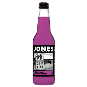 Jones Grape Cane Sugar Soda, 12oz Glass Bottle Soda