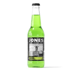 Jones Green Apple Cane Sugar Soda, 12oz Glass Bottle Soda