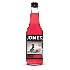 Jones Strawberry Lime Cane Sugar Soda, 12oz Glass Bottle Soda