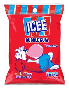 ICEE Center Filled Cherry Bubble Gum Peg Bag, 2.8oz