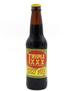 Triple XXX Root Beer Soda, 12oz Glass Bottle