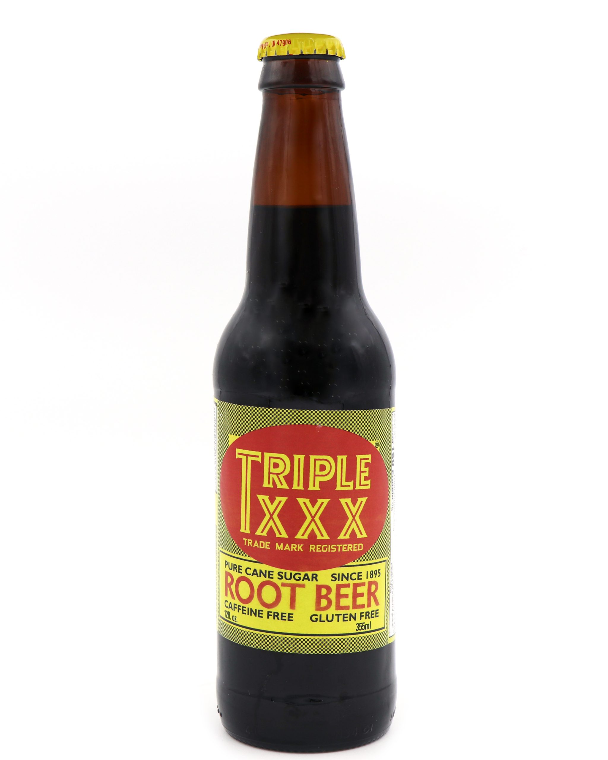 Triple XXX Root Beer Soda, 12oz Glass Bottle