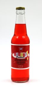 Kiddie Cocktails Strawberry Daiquiri Flavored Soda, 12oz Glass Bottle Soda