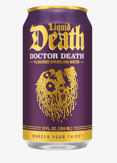 Liquid Death Sparkling Water, Doctor Death, 12oz Can - 1 Can