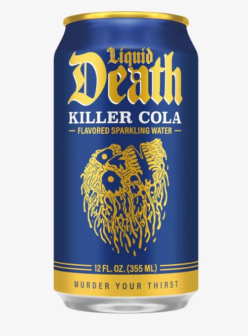 Liquid Death Sparkling Water, Killer Cola, 12oz Can - 1 Can