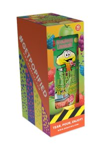 Popping Boba, Toxic Waste Slime Licker Straw Lemon - 1 Pouch