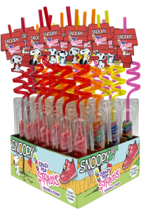 Snoopy Crazy Pop Straws w/shoe charm