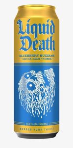 Liquid Death Tea, Blueberry Buzzsaw 19.2 fl oz