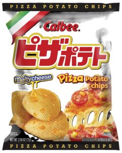 Calbee Pizza Potato Chips 2.54oz Bag