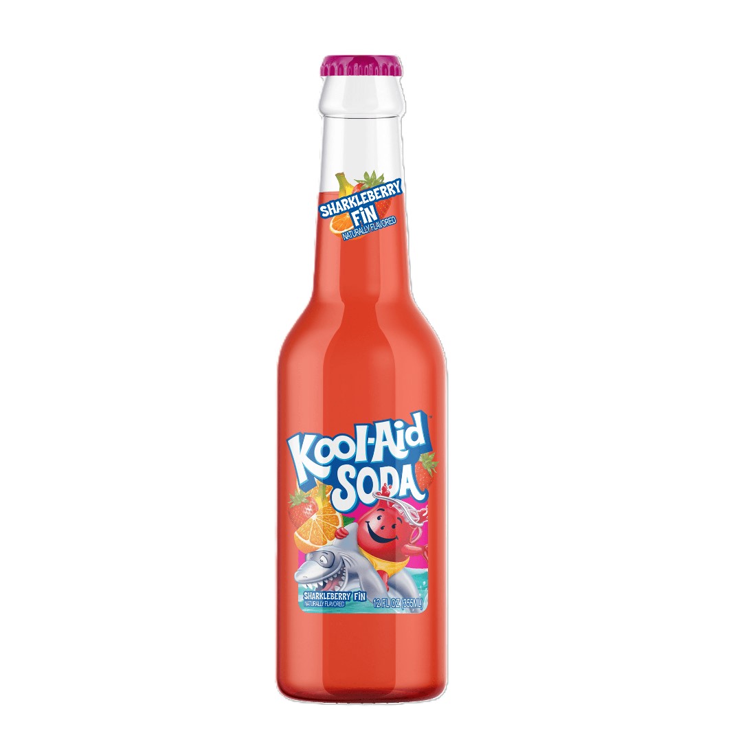 Kool-Aid Soda, Sharkleberry Fin 12fl oz - 1 Bottle