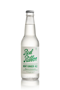 Red Ribbon Mint Ginger Ale, 12 Fl oz Glass Bottle Soda