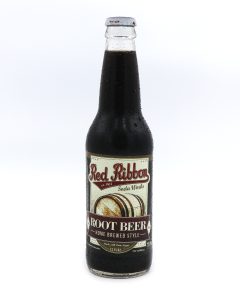 Red Ribbon Root Beer, 12 Fl oz Glass Bottle Soda