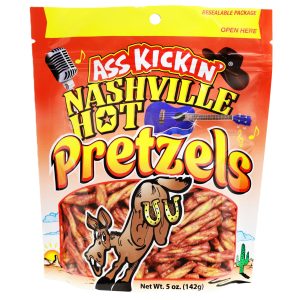 Ass KIckin' Pretzels - Nashville Hot, 5oz Resealable Bag