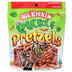 Ass Kickin' Pretzels - Spicy Pickle, 5oz Resealable Bag