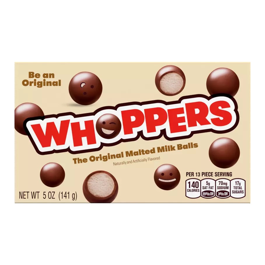 Whoppers, Original Malted Milk Balls, 5oz Theater Box