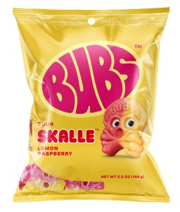 Bubs Sour Skalle Lemon Raspberry 5.5oz Bag