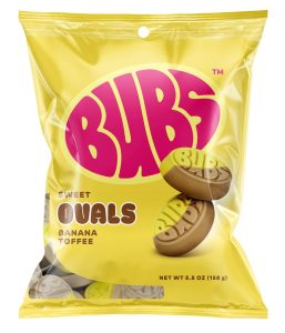 Bubs Sweet Ovals Banana Toffee 5.5oz Bag