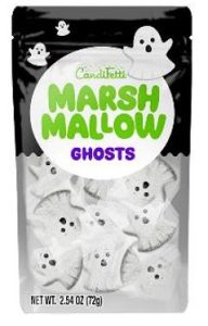 Candyfetti Marshmallow Ghosts, 2.54oz Bag