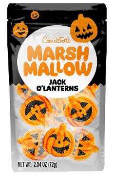 Candyfetti Marshmallow Jack-O-Lanterns, 2.54oz Bag