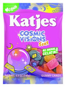 Katjes Cosmic Visions Sour, 4.9oz Peg Bag