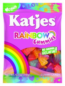 Katjes Rainbow Gummies, 4.9oz Peg Bag