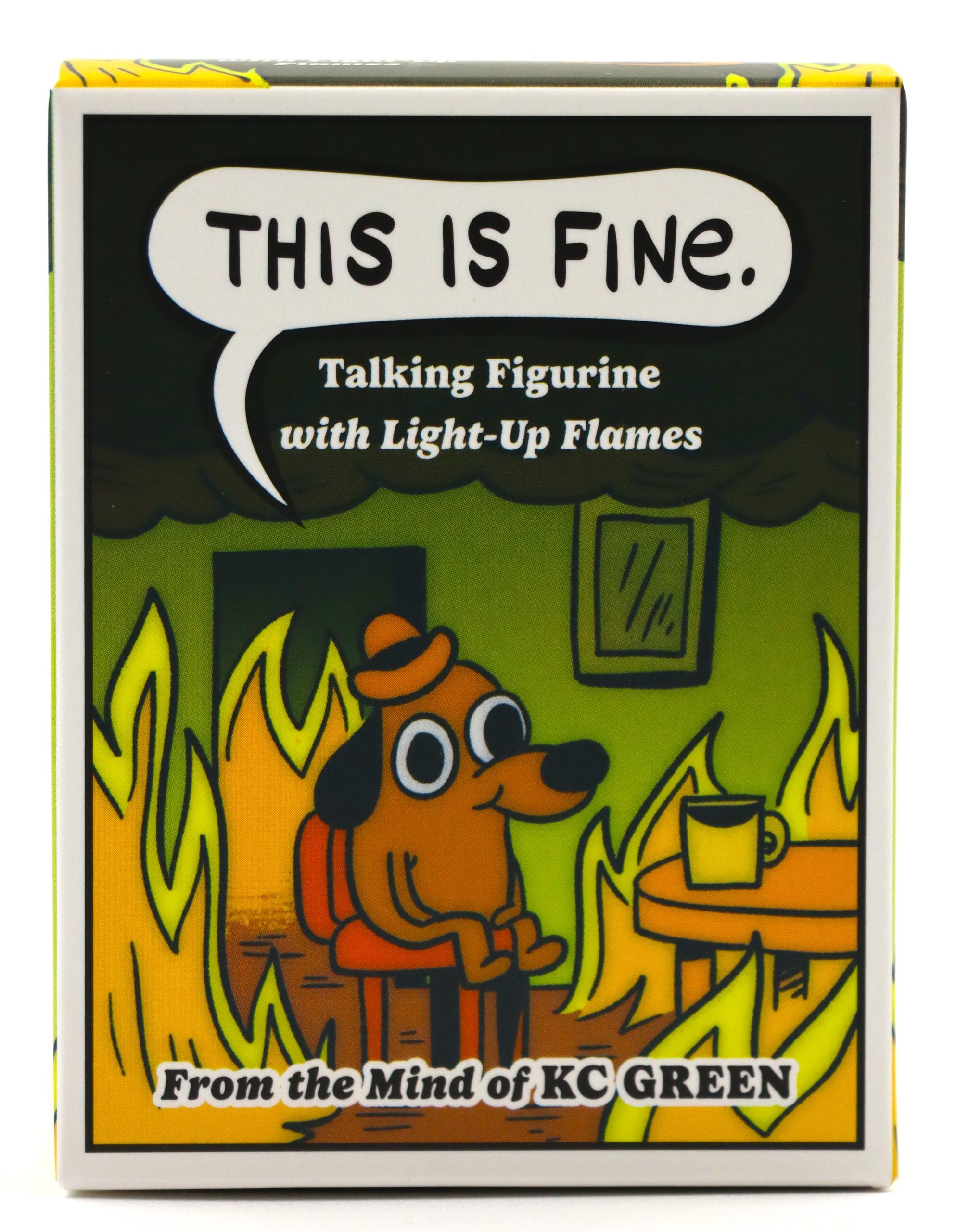 This is Fine - Talking Figurine with Light-Up Flames