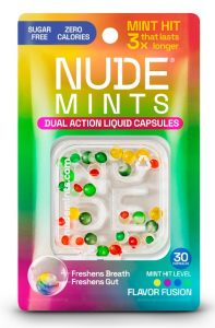 NUDE Mints Flavor Fusion, Dual Action Liquid Capsules