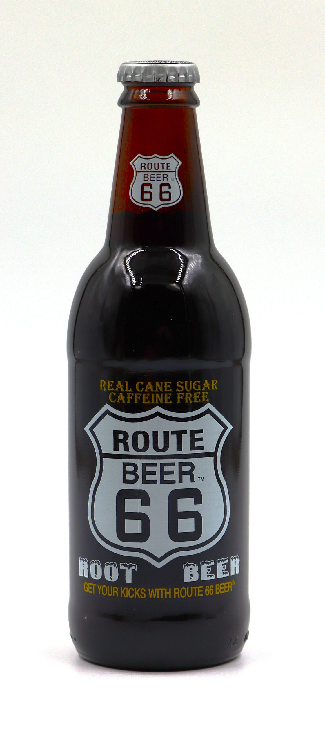 Route 66 Sodas Root Beer, 12fl oz Glass Bottle Soda