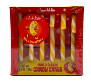 Archie McPhee - Mac & Cheese Candy Canes