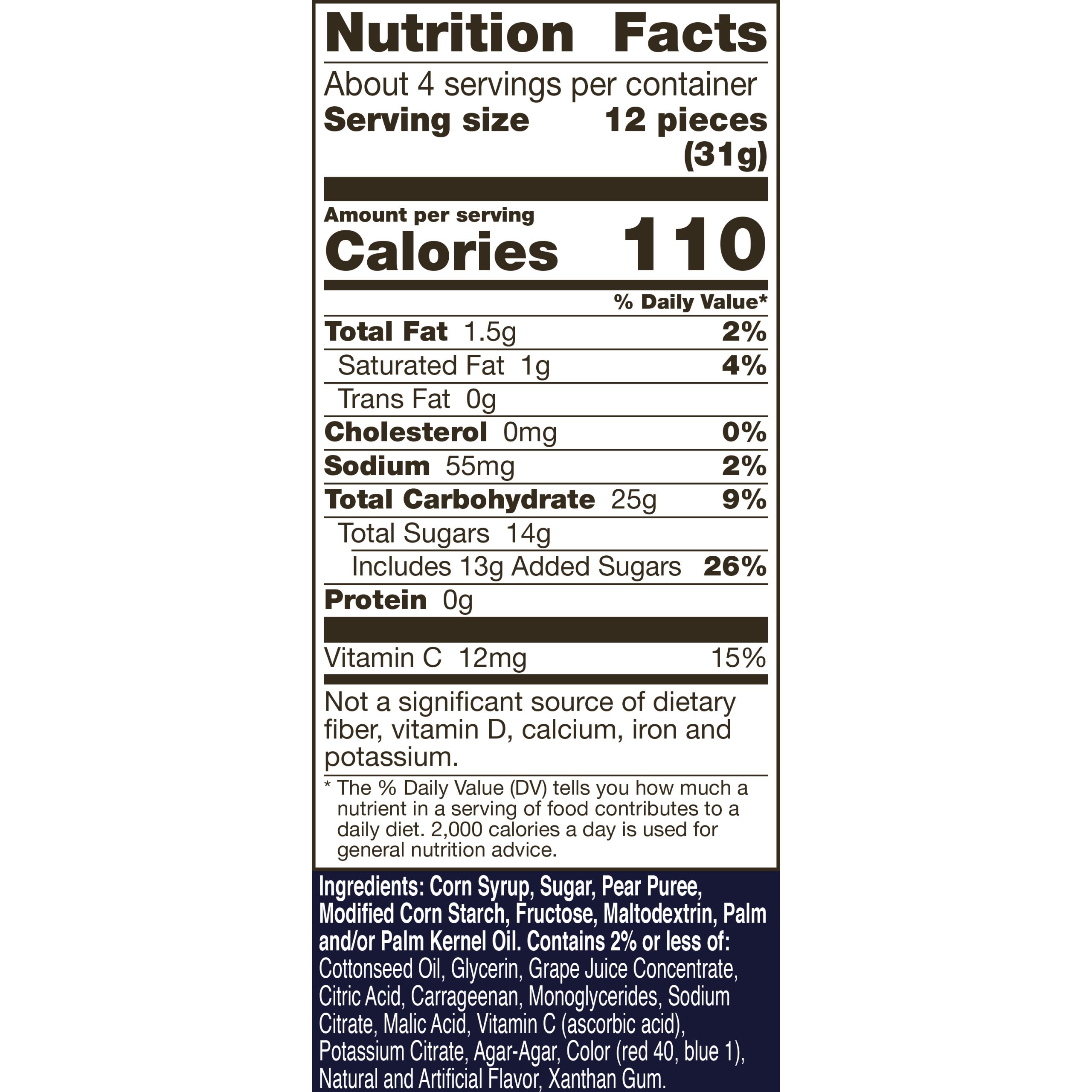 Gushers Limited Edition Wednesday Blueberry Grape Despair 4.25oz Bag - Image 2