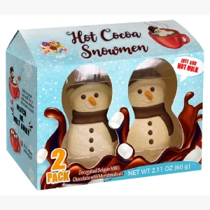 Hot Cocoa Snowmen w/ Marshmallows, 2pk