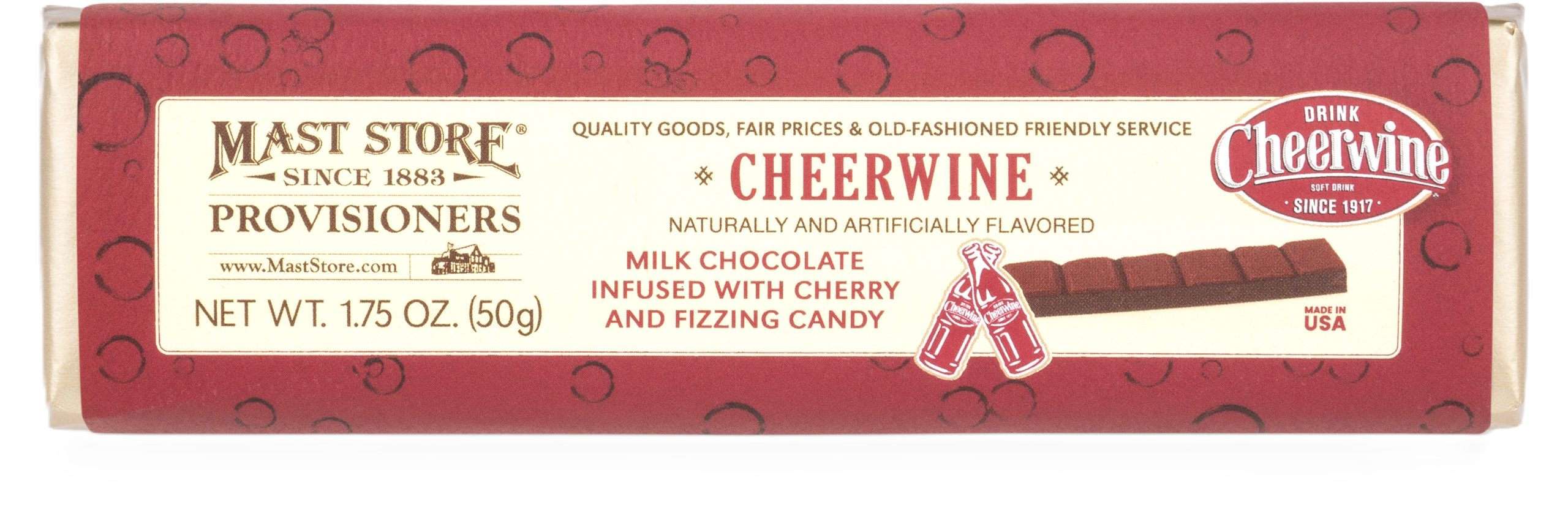 Mast General Chocolate Bar - Cheerwine Candy Bar