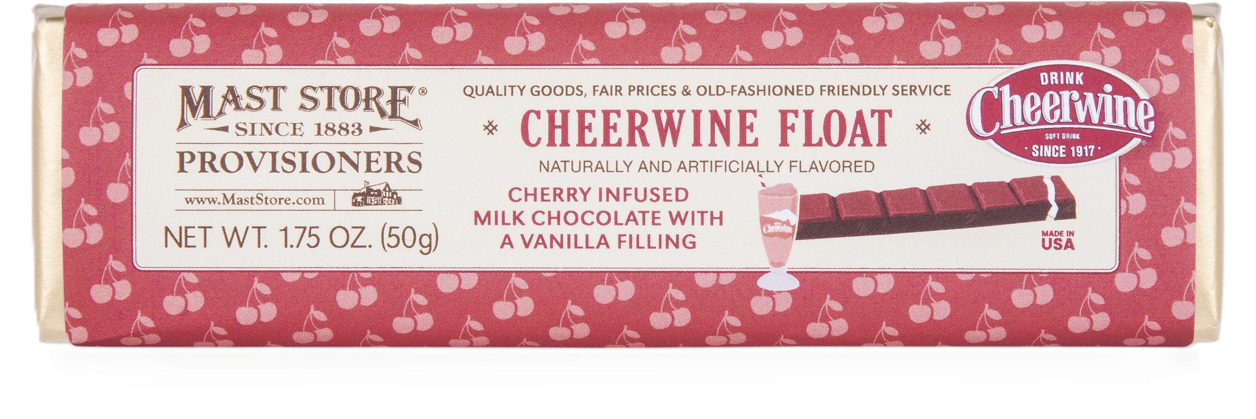 Mast General Chocolate Bar - Cheerwine Float Candy Bar